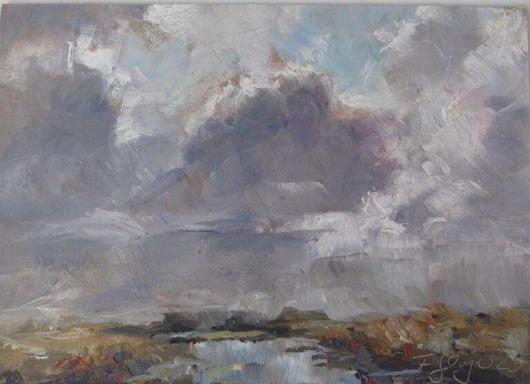 Wolken über dem Sielzug - Frauke Gloyer 