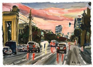 Fahrt in den Abend - Christopher Lehmpfuhl 