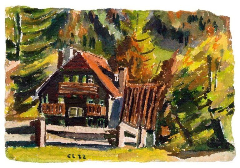 Gehöft im Abendlicht - Christopher Lehmpfuhl 