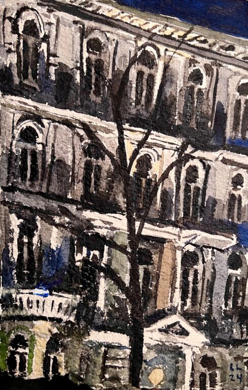 Fassade am Abend - Christopher Lehmpfuhl 