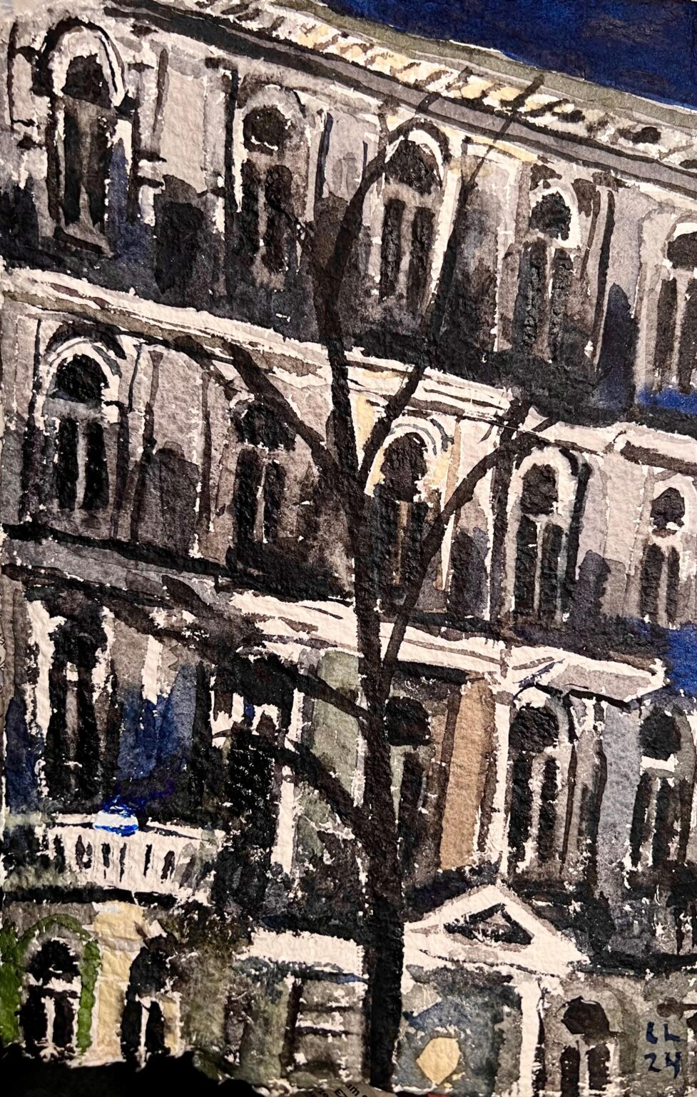 Fassade am Abend - Christopher Lehmpfuhl 