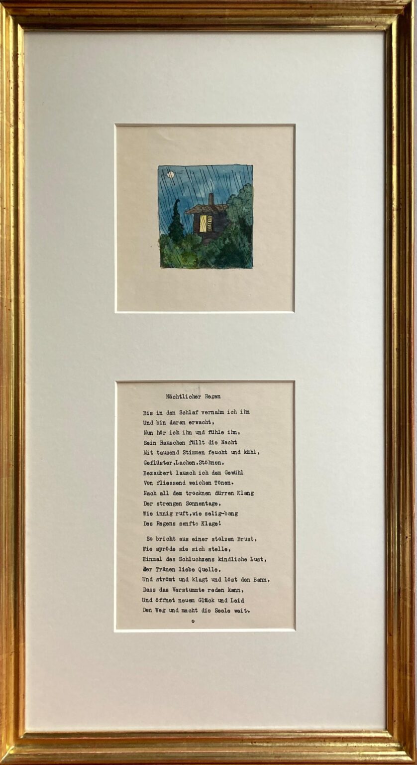 N&auml;chtlicher Regen - Hermann Hesse 