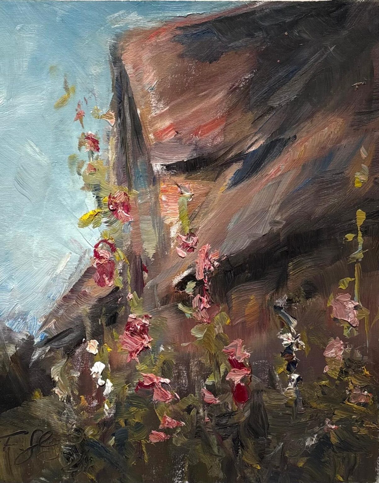 Mein Haus hinter Stockrosen - Frauke Gloyer 