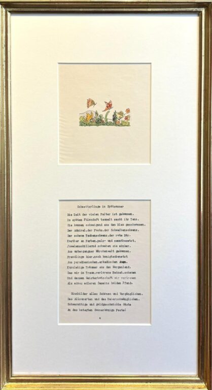 Schmetterlinge im Spätsommer - Hermann Hesse 