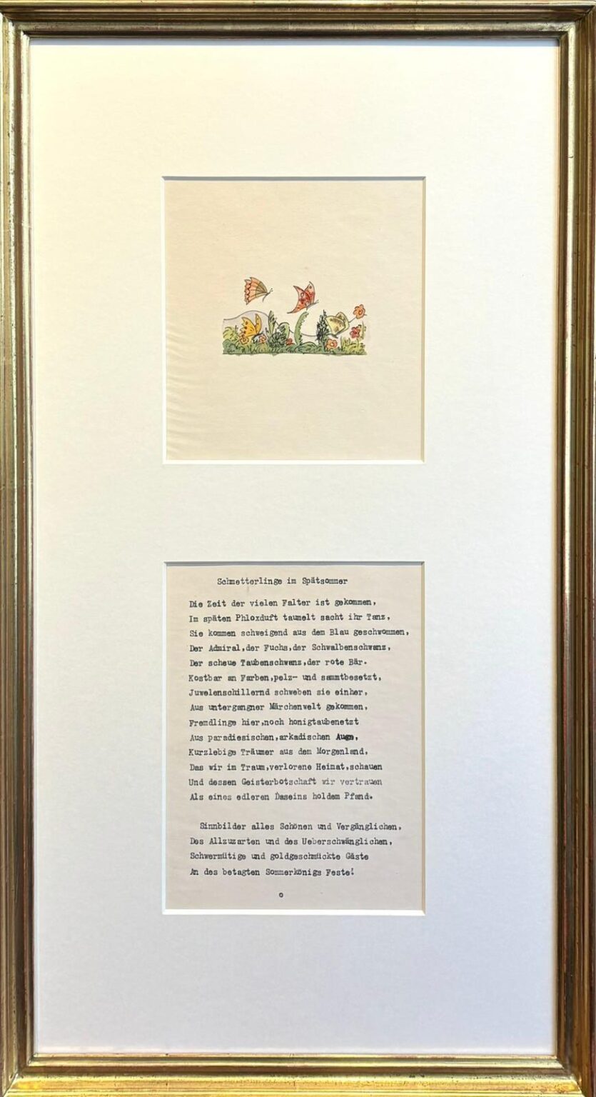 Schmetterlinge im Sp&auml;tsommer - Hermann Hesse 