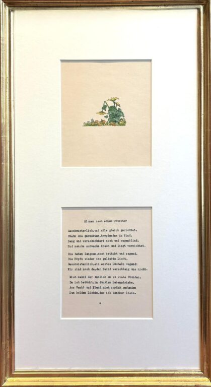 Blumen nach einem Unwetter - Hermann Hesse 