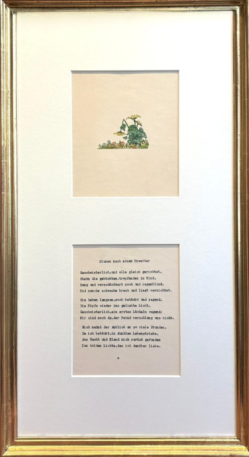 Blumen nach einem Unwetter - Hermann Hesse 