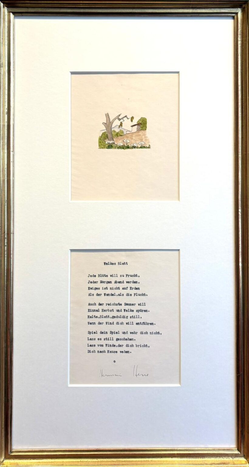 Welkes Blatt - Hermann Hesse 