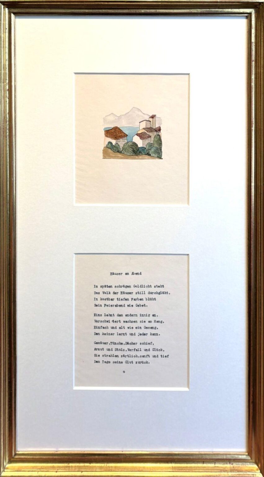 H&auml;user am Abend - Hermann Hesse 