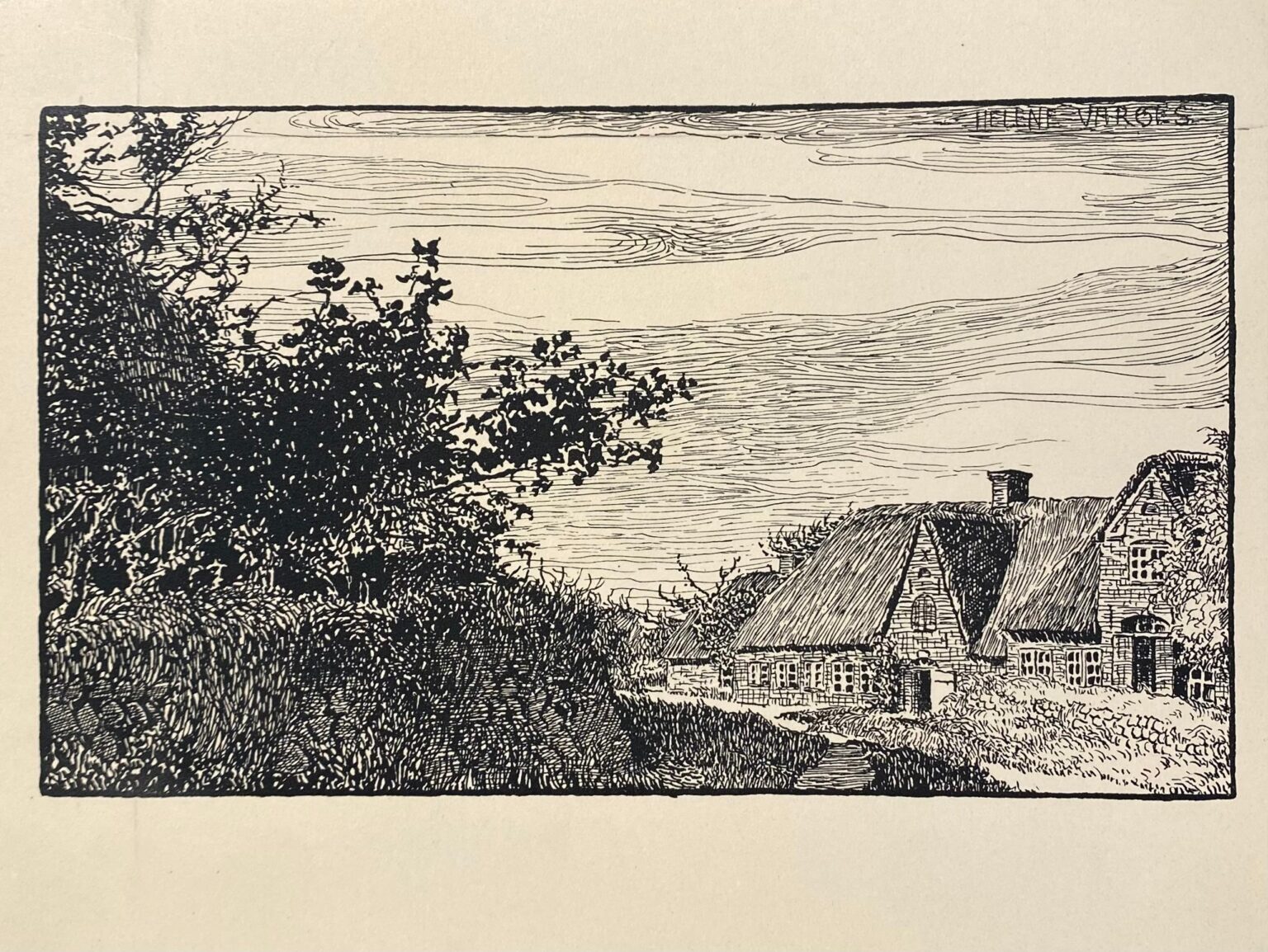 Himmel &uuml;ber Friesenhaus in Keitum auf Sylt - Helene Varges 