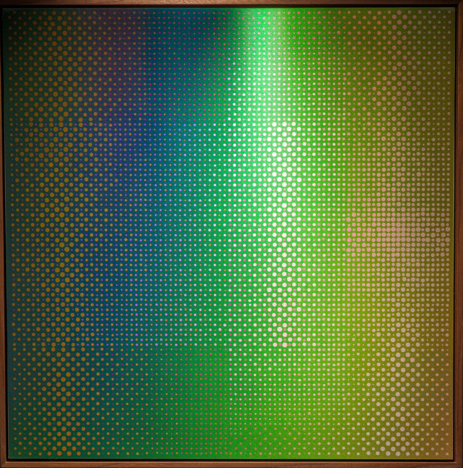Gr&uuml;n, Braun, Schwarz auf Blau 1959-2026 - Delmar Mavignier 