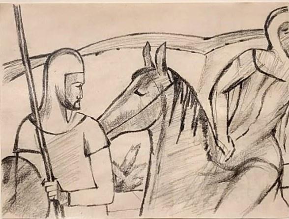 Reiter und Pferd - August Macke 
