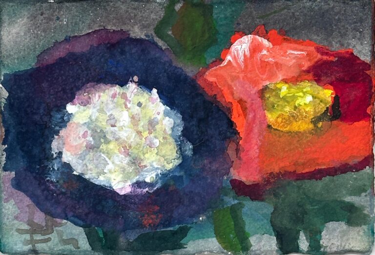 Anemone und Mohn - Klaus Fußmann 