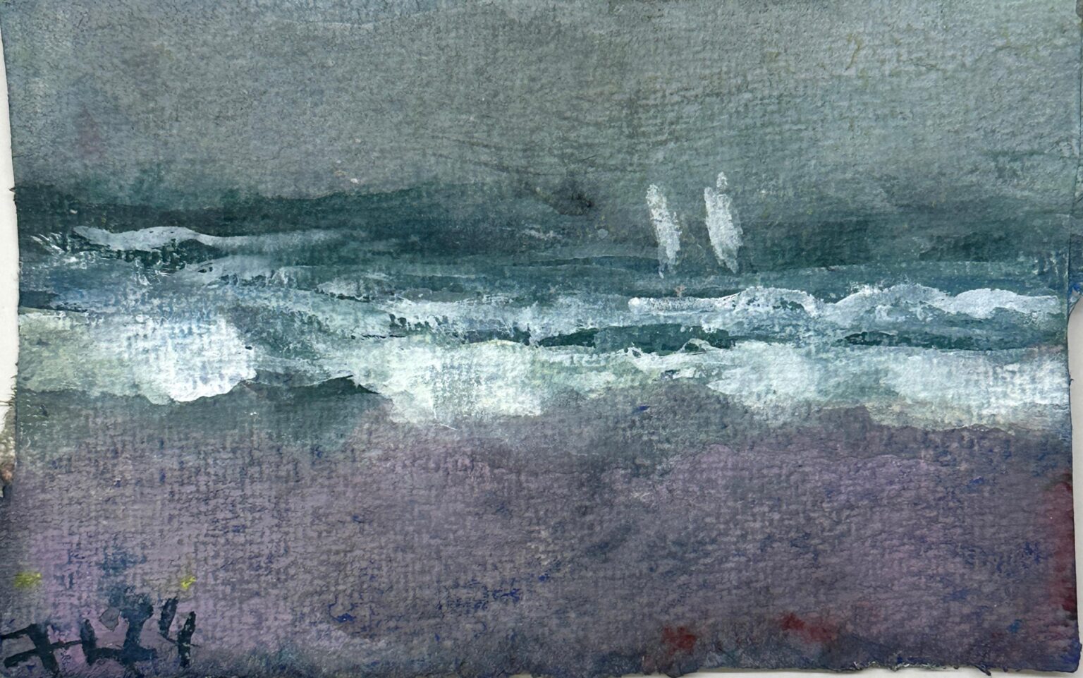 Ostseestrand, 2 Segler - Klaus Fu&szlig;mann 