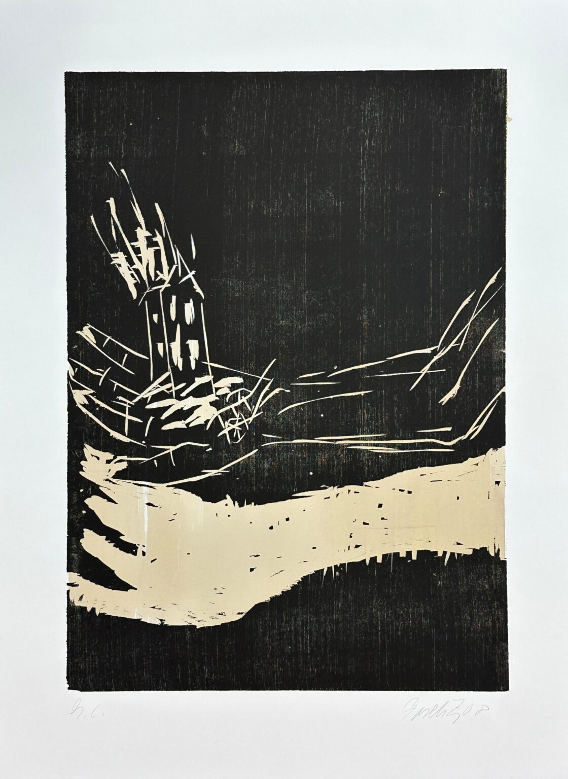 Brennendes Haus - Georg Baselitz 