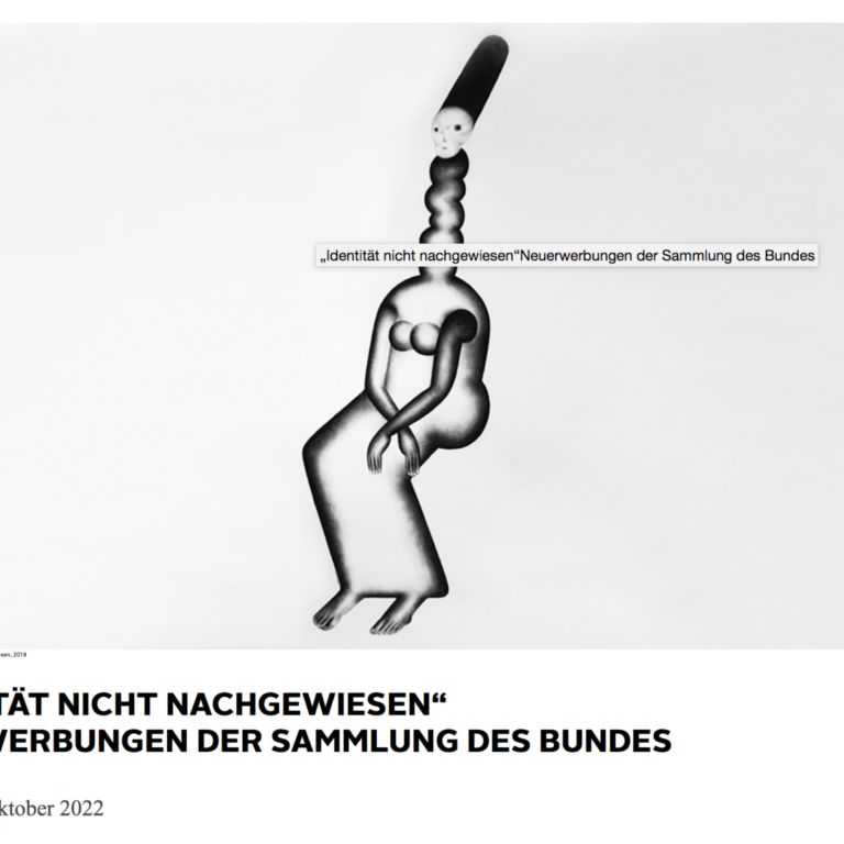 Identität nicht nachgewiesen // Erik Sturm 