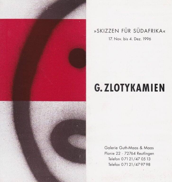 Skizzen für Südafrika – Gérard Zlotykamien 
