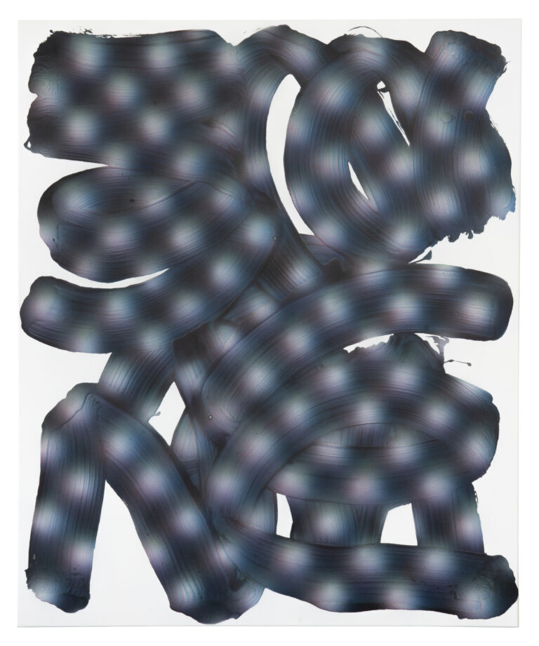 brushstrokes-(cromatic-dot-grid),-2025,-Acryl-auf-Leinwand,-170cm-x-140cm,-11000&euro;