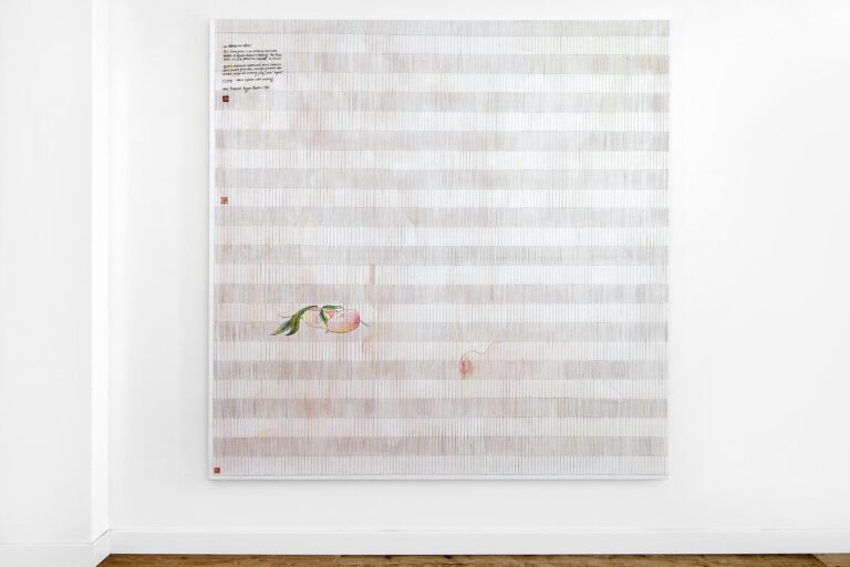 Flat Peach and Imitation of Agnes Martin - Evelyn Taocheng Wang 