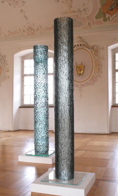 Glass column black - Reiner Seliger 
