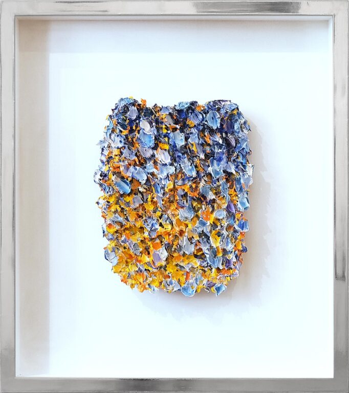 Europäischer Vulkan, Flammenbild (gelb-blau) - Bernd Schwarzer 
