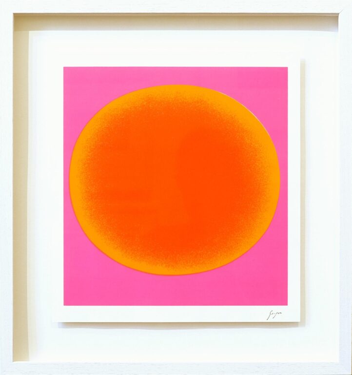 Eight Silkscreens Nr. 8: Rot-oranges Rund auf leuchtrot kalt - Rupprecht Geiger 