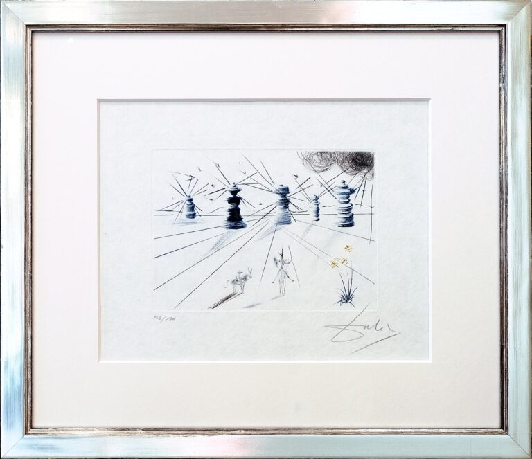 Don Quichotte et les moulins a vent - Salvador Dali 