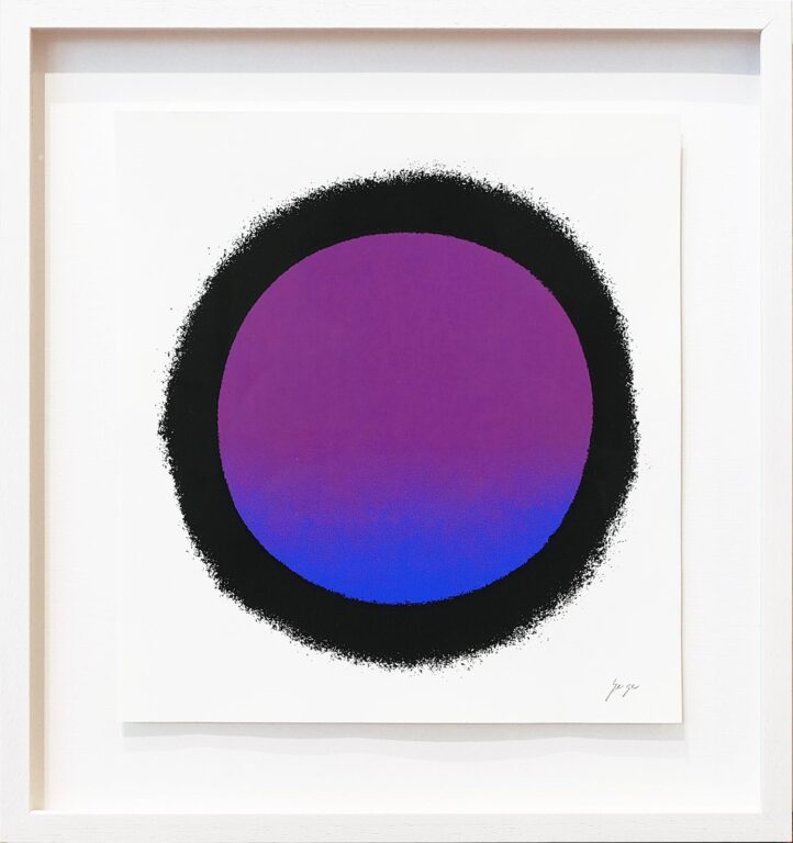 Schwarz gerundet – blau-violett-schwarz - Rupprecht Geiger 