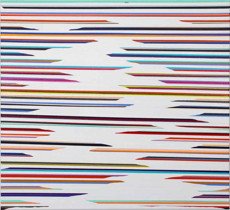 Broken Line Hidden Colors Magenta Blue White - Ruri Matsumoto 