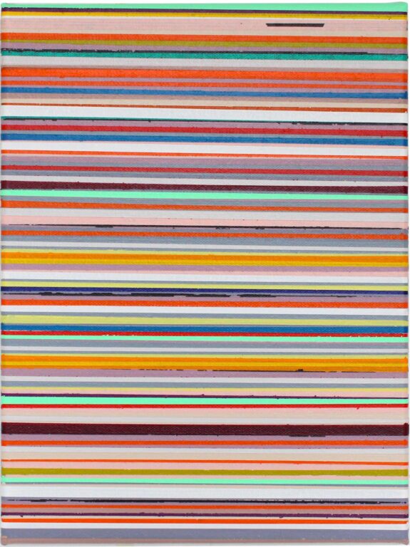 Broken Line Orange Green - Ruri Matsumoto 