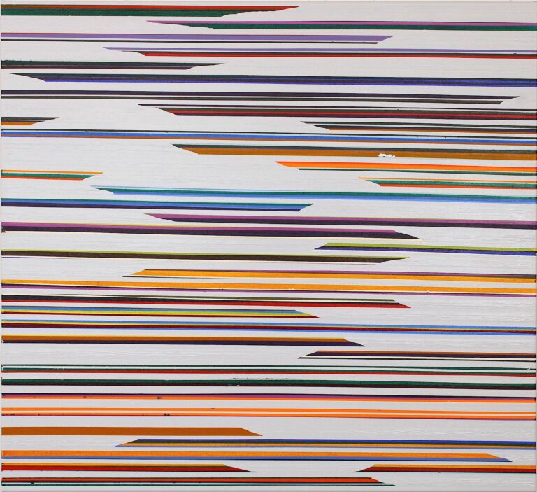 Broken Line Hidden Colors Light Grey Orange - Ruri Matsumoto 