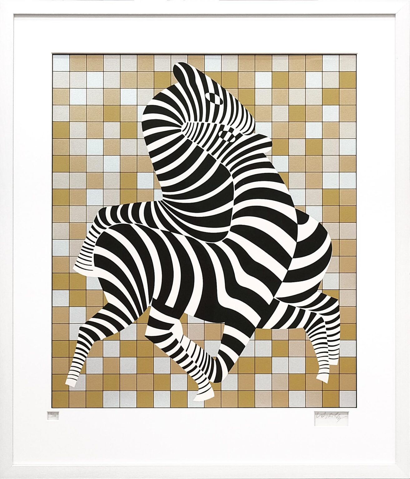 Zebres amoureux - Victor Vasarely 