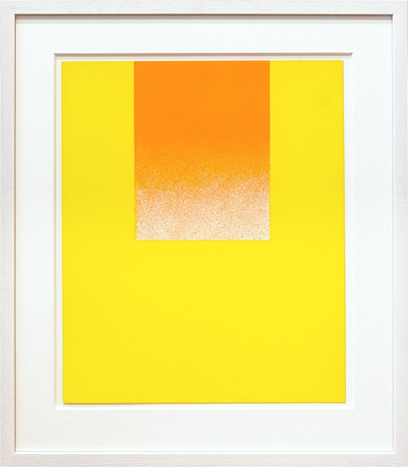 Zurückgehn, Weitergehn, Fortgehn #3: Verlauf Orange auf Gelb - Rupprecht Geiger 