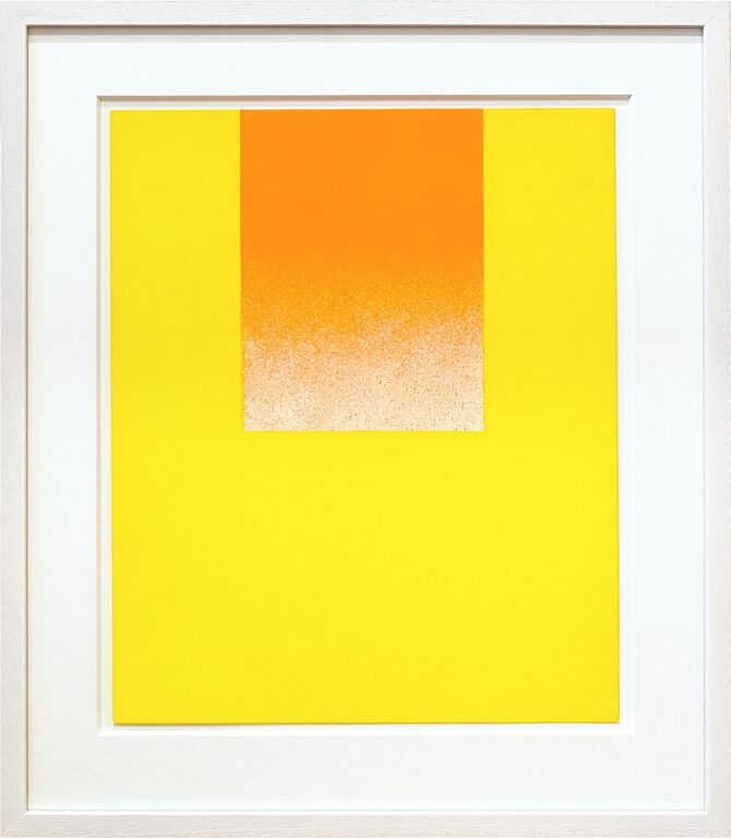 Zurückgehn, Weitergehn, Fortgehn #3: Verlauf Orange auf Gelb - Rupprecht Geiger 