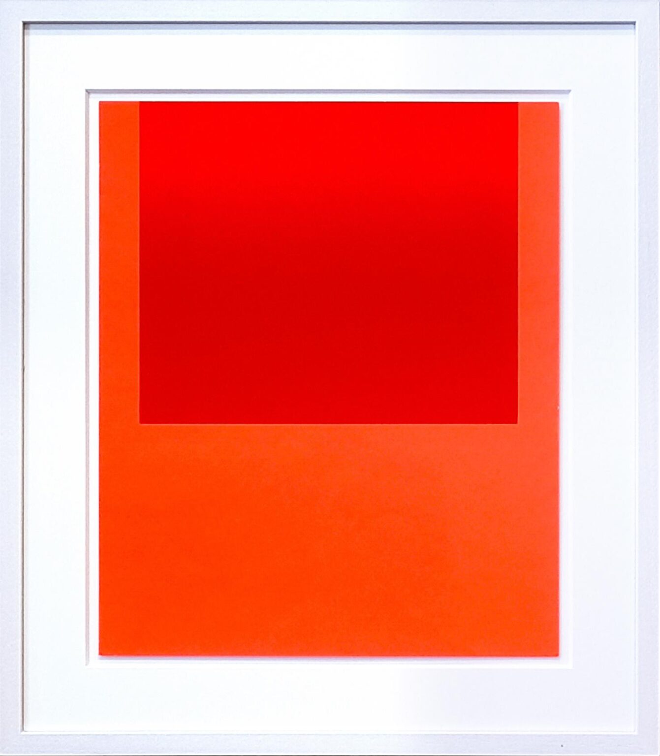 Zurückgehn, Weitergehn, Fortgehn #13: Verlauf Dunkelrot warm auf Leuchtrot warm - Rupprecht Geiger 