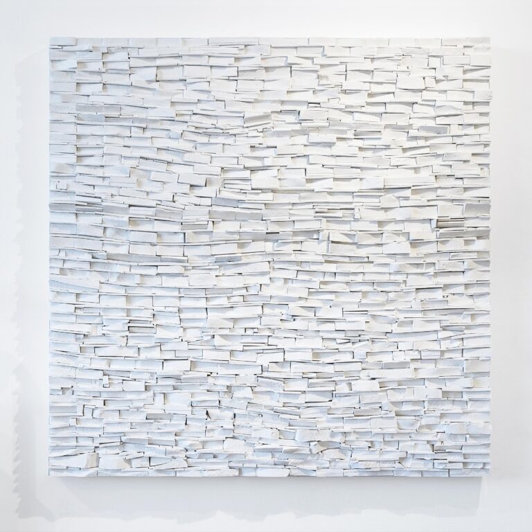 Schichtung weiß 150×150 - Reiner Seliger 