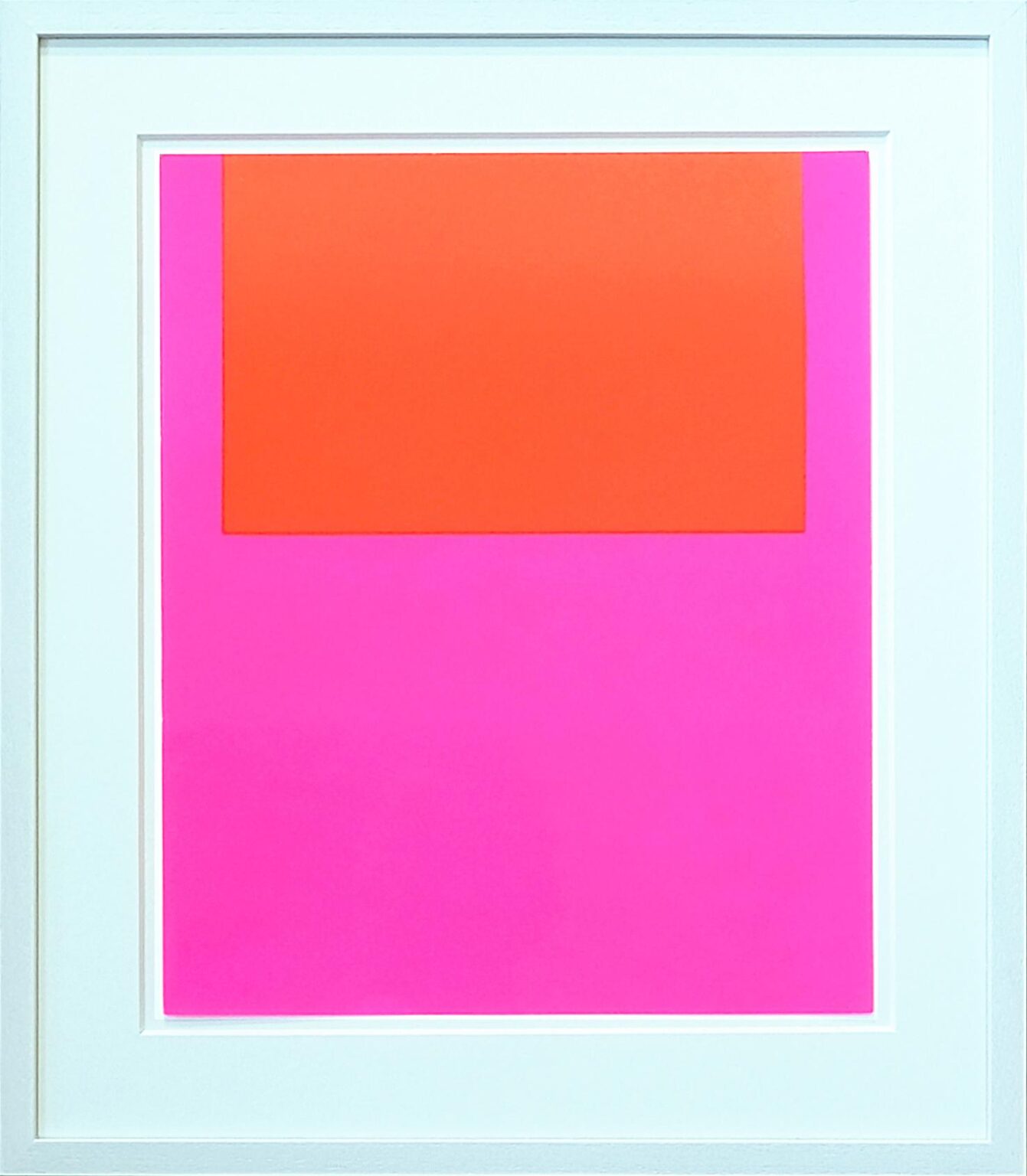 Zurückgehn, Weitergehn, Fortgehn #9: Verlauf Leuchtrot auf Kaltrot - Rupprecht Geiger 