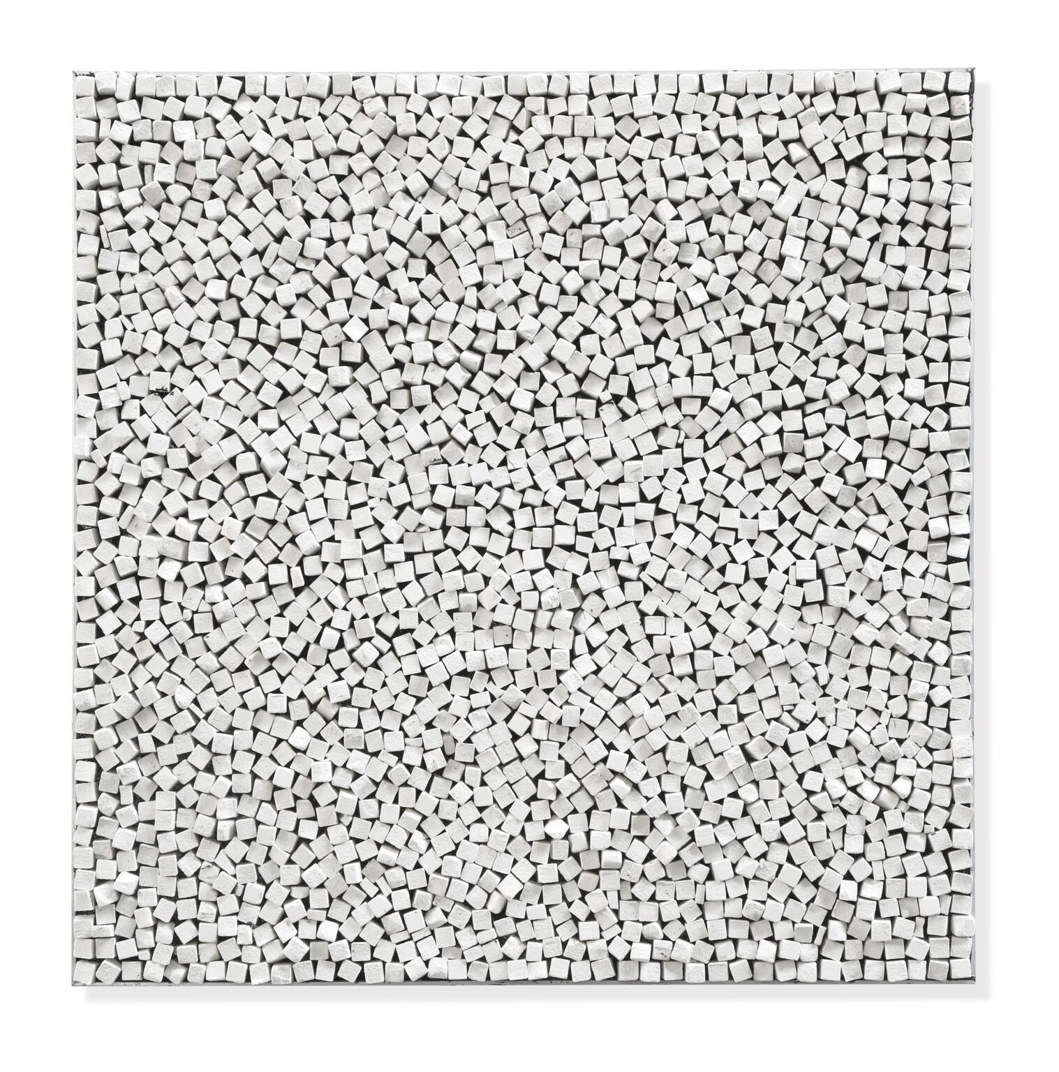 Chalk work white 60×60 - Reiner Seliger 