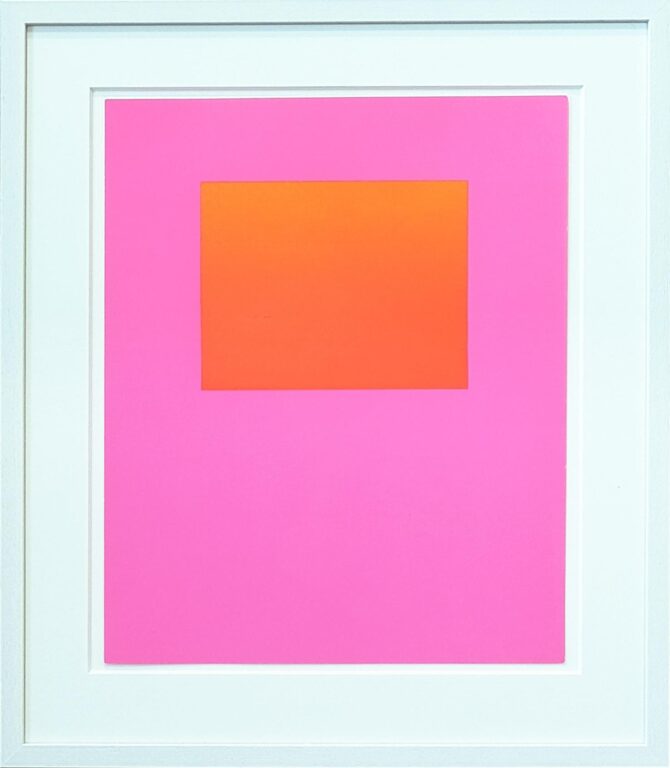 Zurückgehn, Weitergehn, Fortgehn #11: Verlauf Orange-Leuchtrot warm auf Leuchtrot kalt - Rupprecht Geiger 