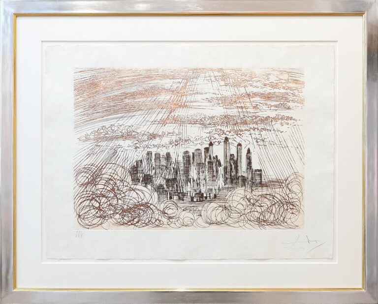 Manhattan Skyline - Salvador Dali 