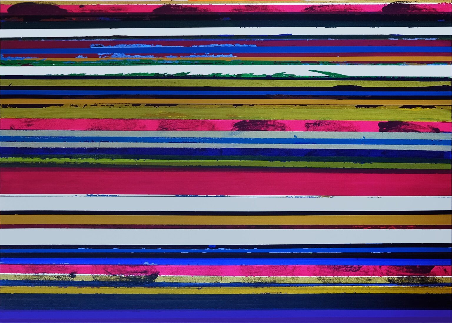 Line Broken &bdquo;press the brushstroke&ldquo; - Ruri Matsumoto 