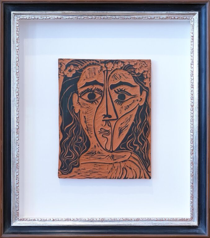 Tête de femme à la couronne de fleurs – Frauenkopf mit Blumenkranz - Pablo Picasso 