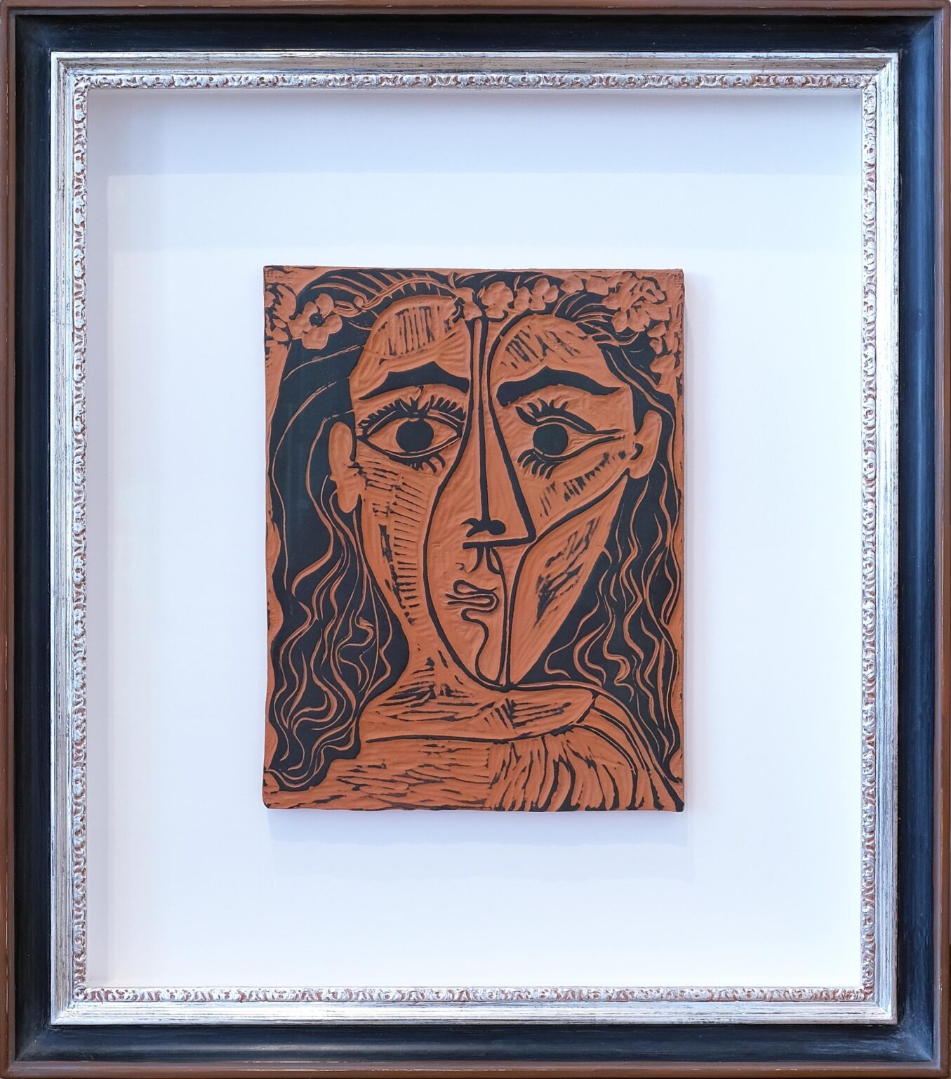 T&ecirc;te de femme &agrave; la couronne de fleurs &ndash; Frauenkopf mit Blumenkranz - Pablo Picasso 