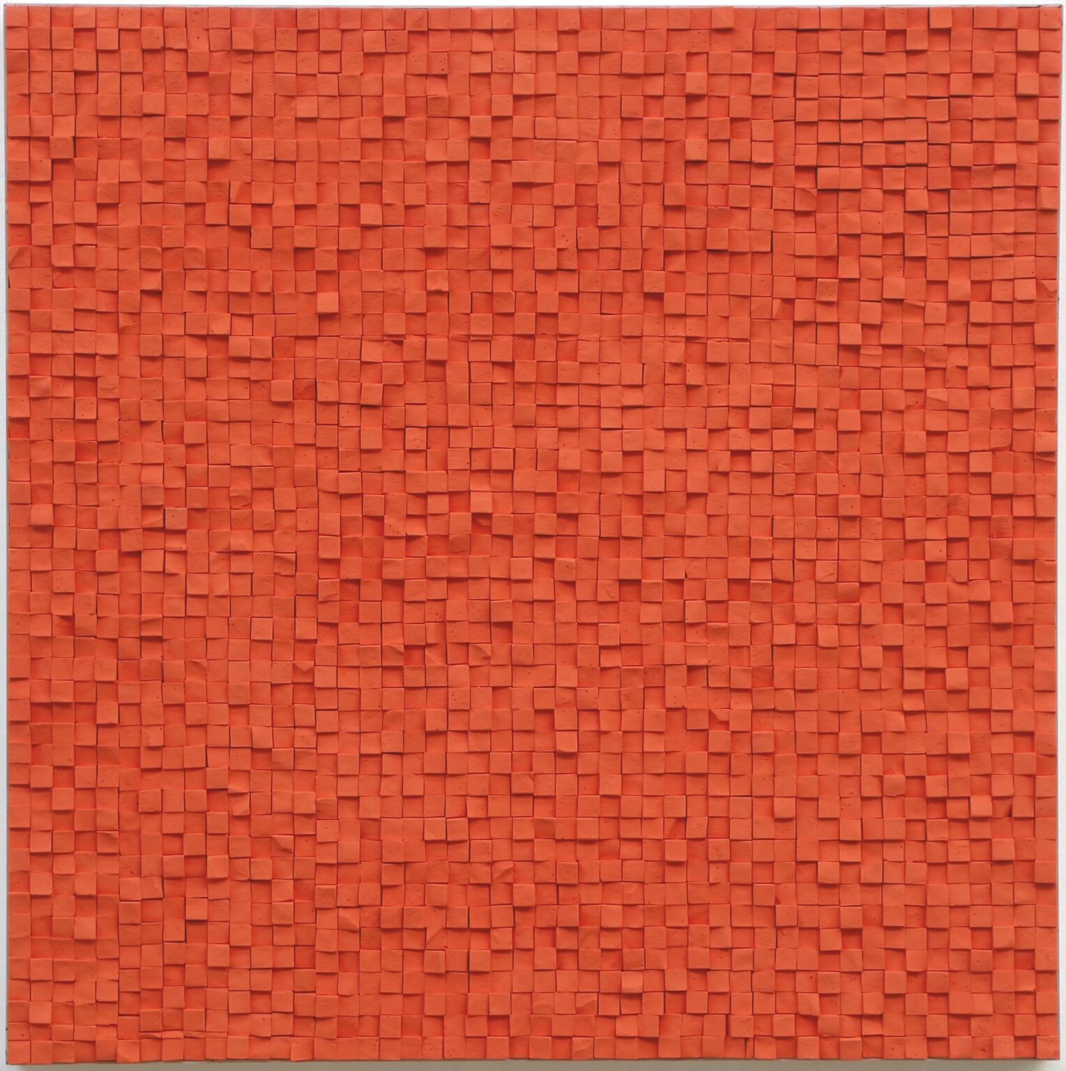 Kreidebild hellrot 100&times;100 - Reiner Seliger 