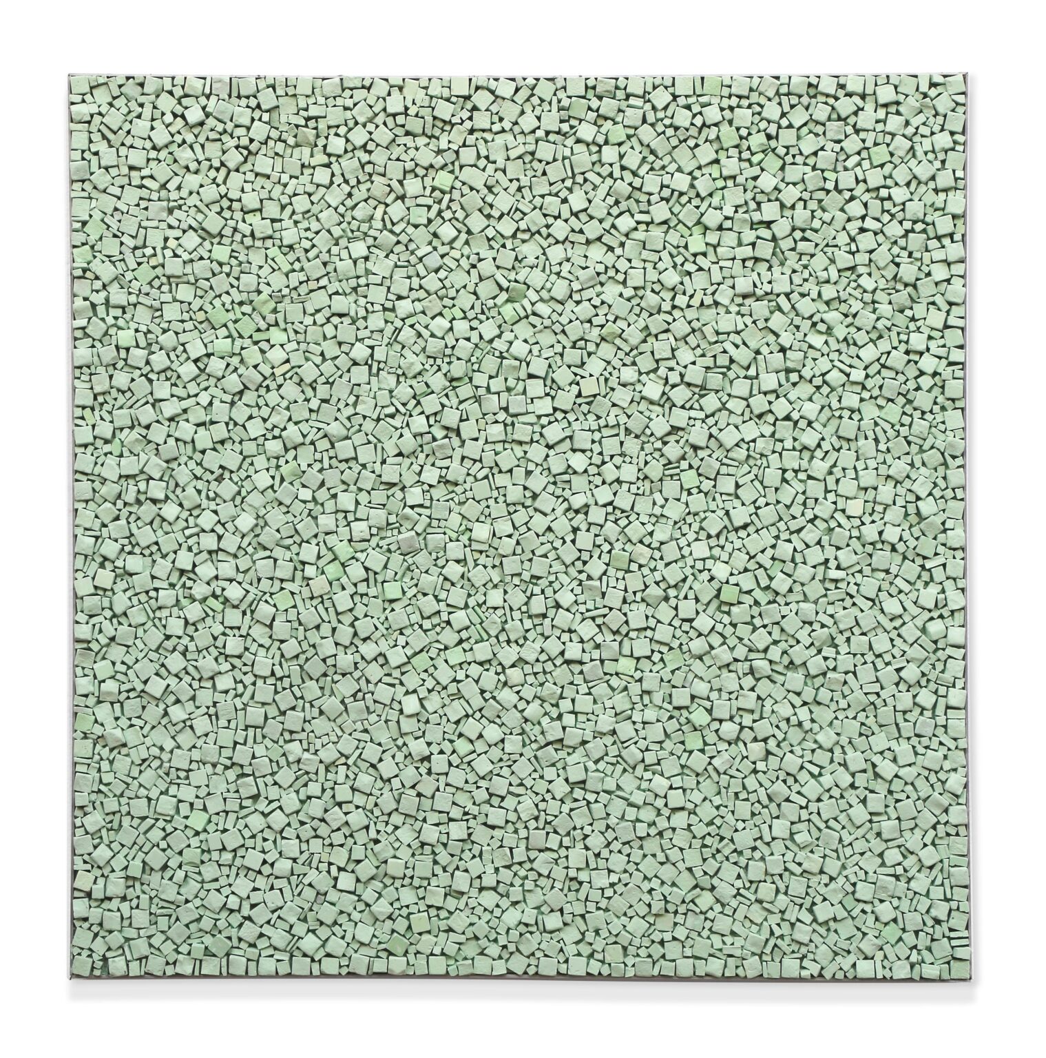Chalk work light green 100&times;100 - Reiner Seliger 