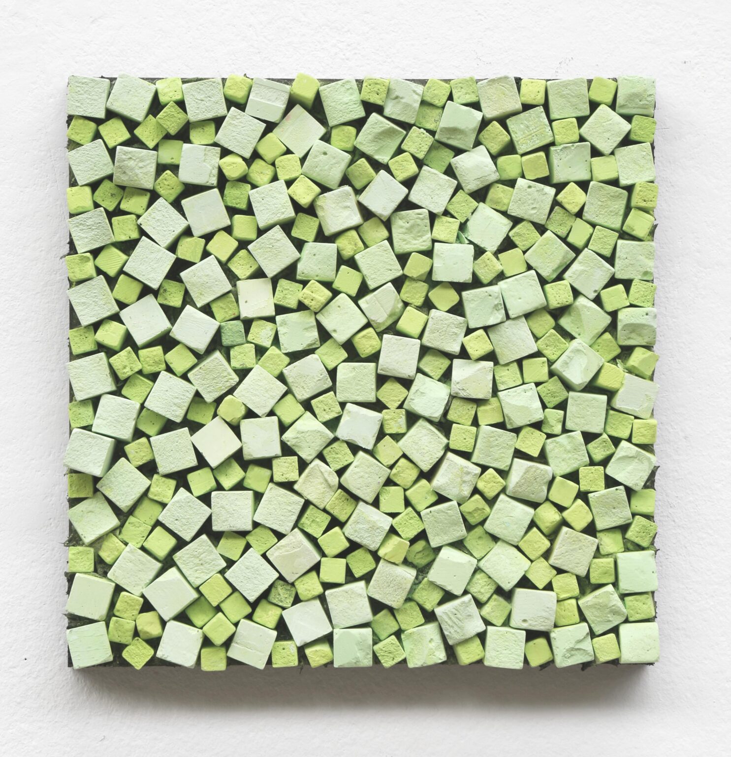 Kreidebild hellgr&uuml;n 30&times;30 - Reiner Seliger 