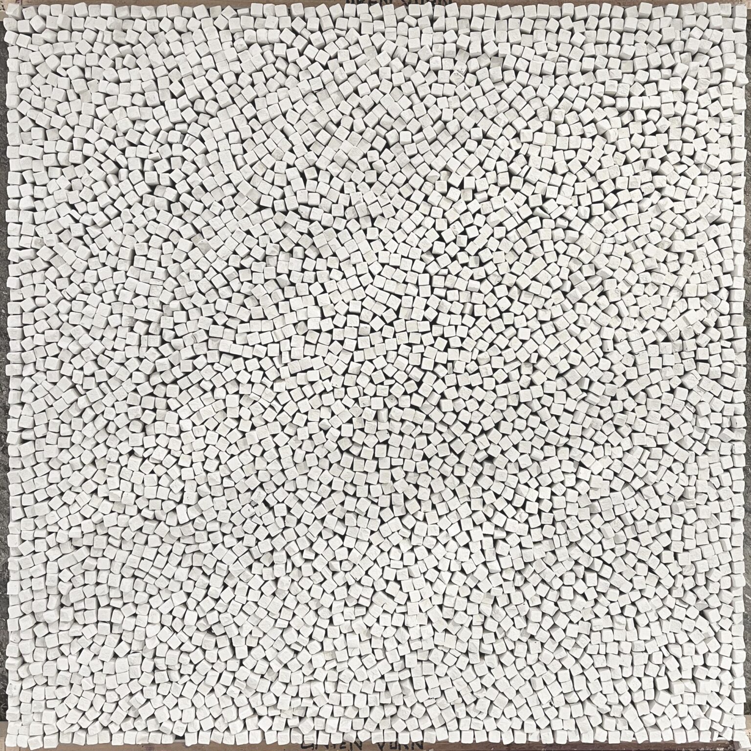 Kreidebild wei&szlig; &bdquo;La Mostra&ldquo; - Reiner Seliger 