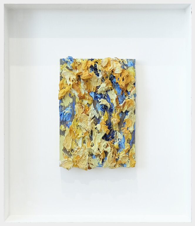 Europäischer Vulkan Flammenbild (Gold-Blau) - Bernd Schwarzer 