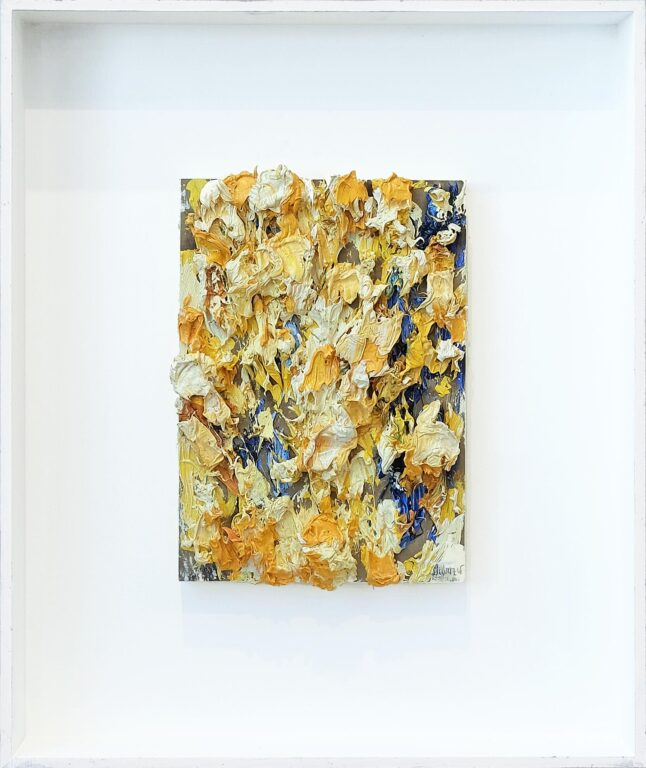 Europäischer Vulkan (Gold-Blau) - Bernd Schwarzer 