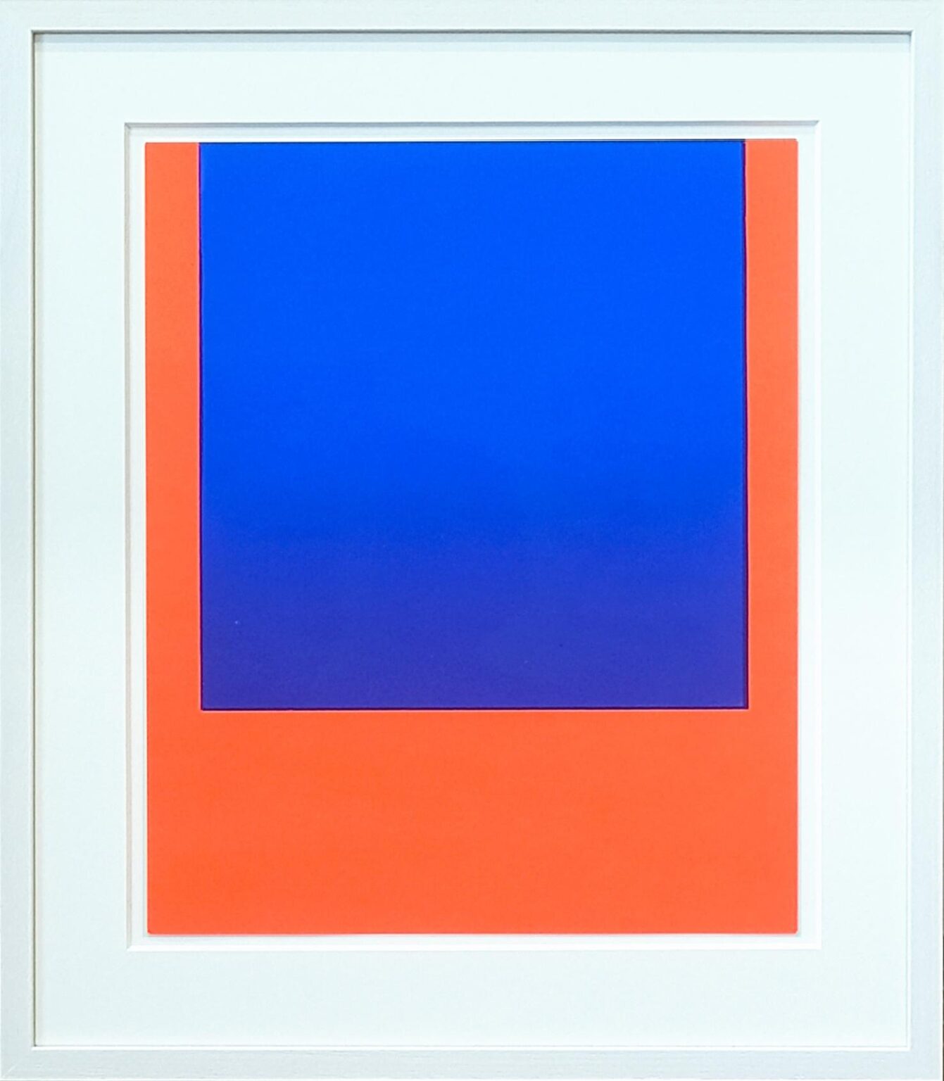 Zur&uuml;ckgehn, Weitergehn, Fortgehn #7: Verlauf Blau auf Orangerot - Rupprecht Geiger 